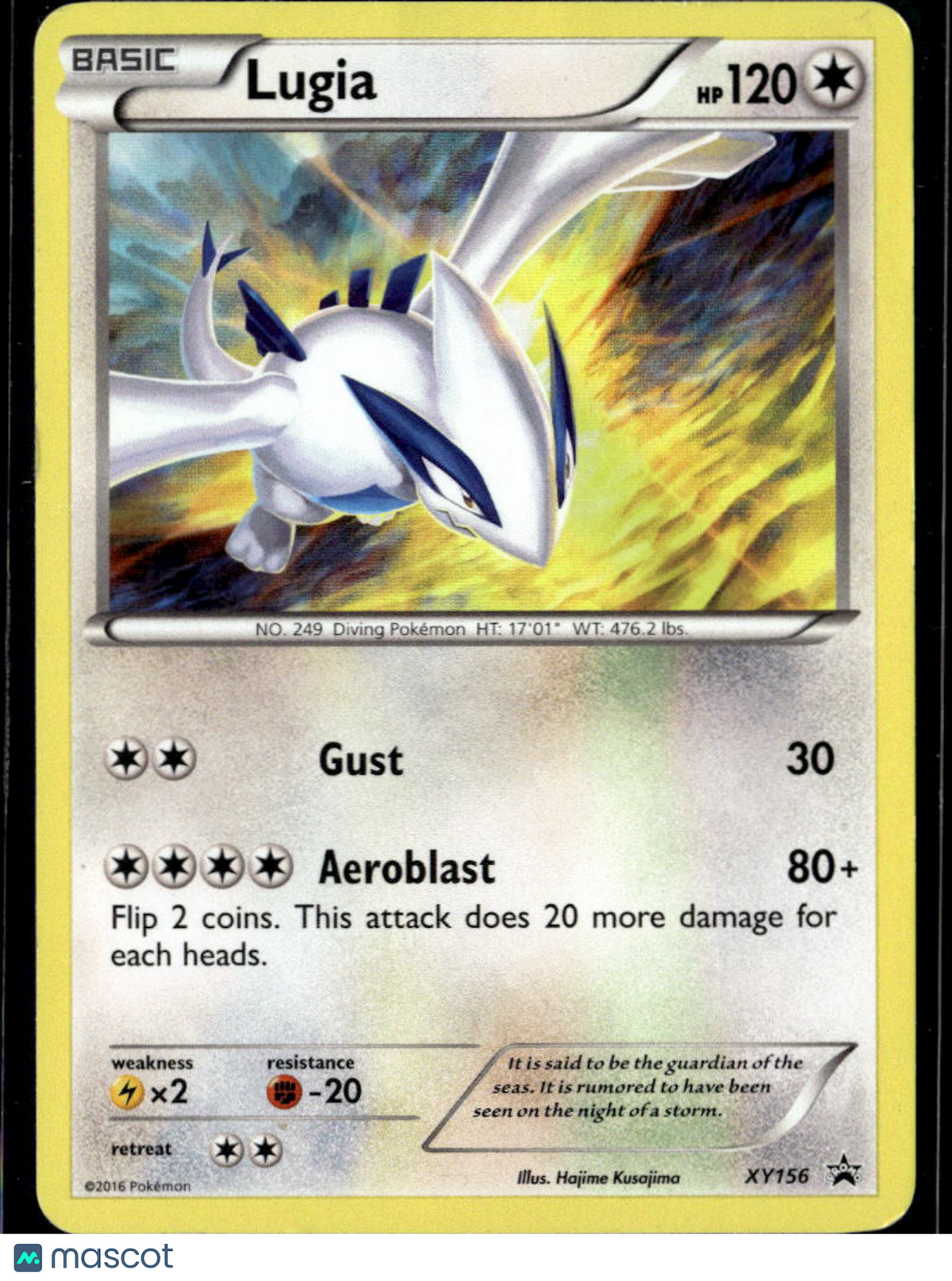 Lugia XY Holo Black Star Promo #XY156