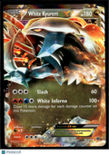 White Kyurem EX 2012 Boundaries Crossed Holo Rare #96/135