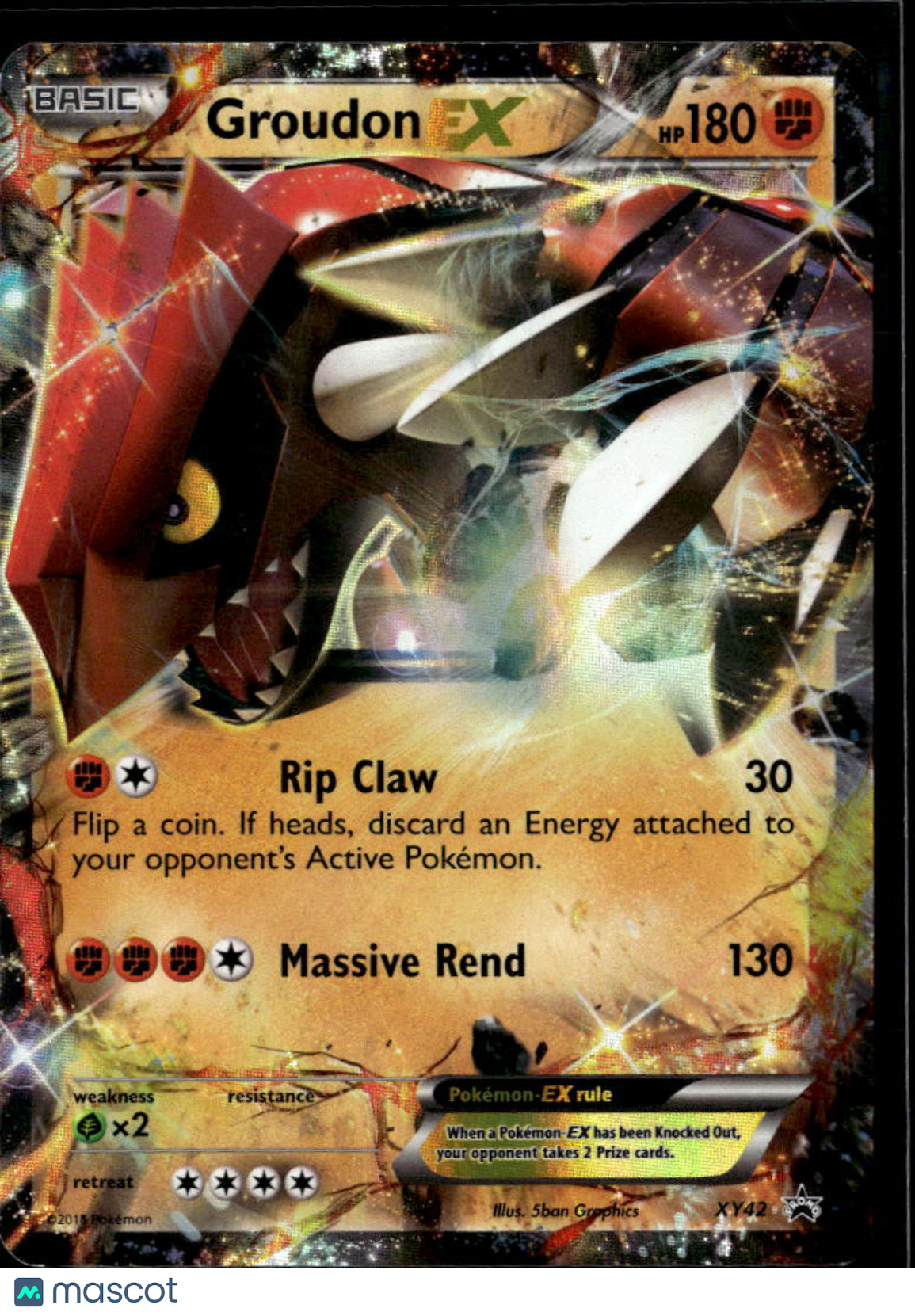 Groudon EX XY Holo Black Star Promo FA #XY42
