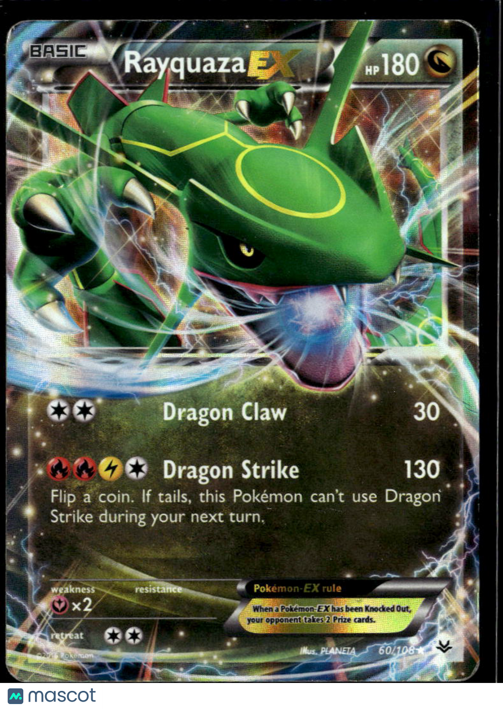 Rayquaza EX 2015 Roaring Skies Holo Rare #60/108