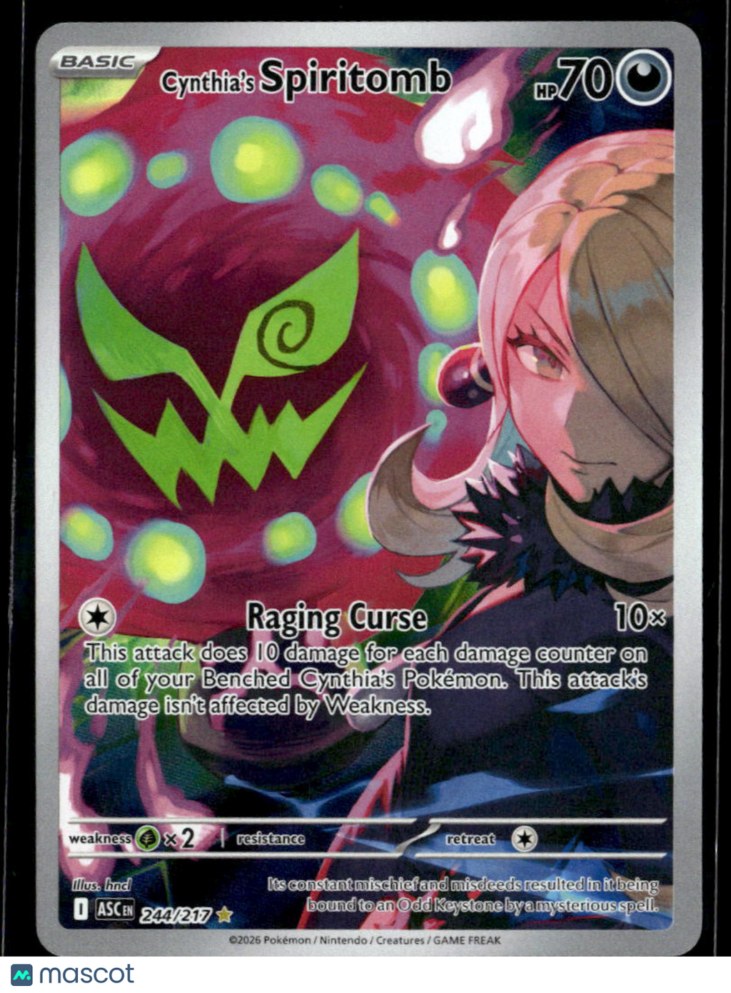 Cynthia's Spiritomb 2026 Ascended Heroes Holo Secret Rare #244/217