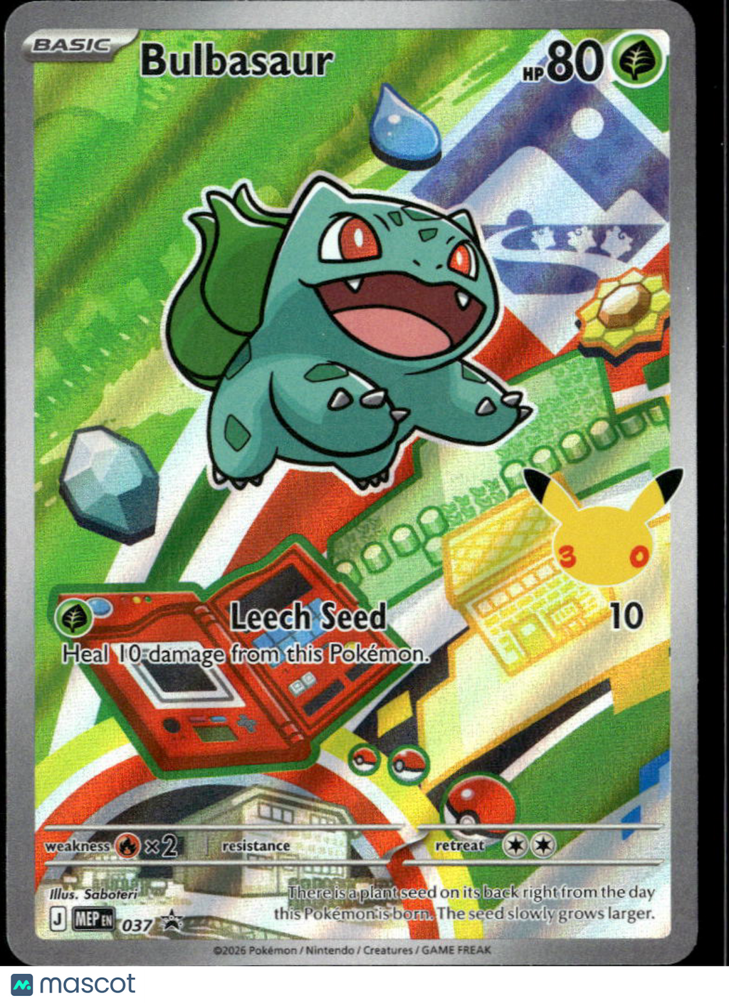 Bulbasaur Mega Evolution Holo Black Star Promo FA #MEP EN 037