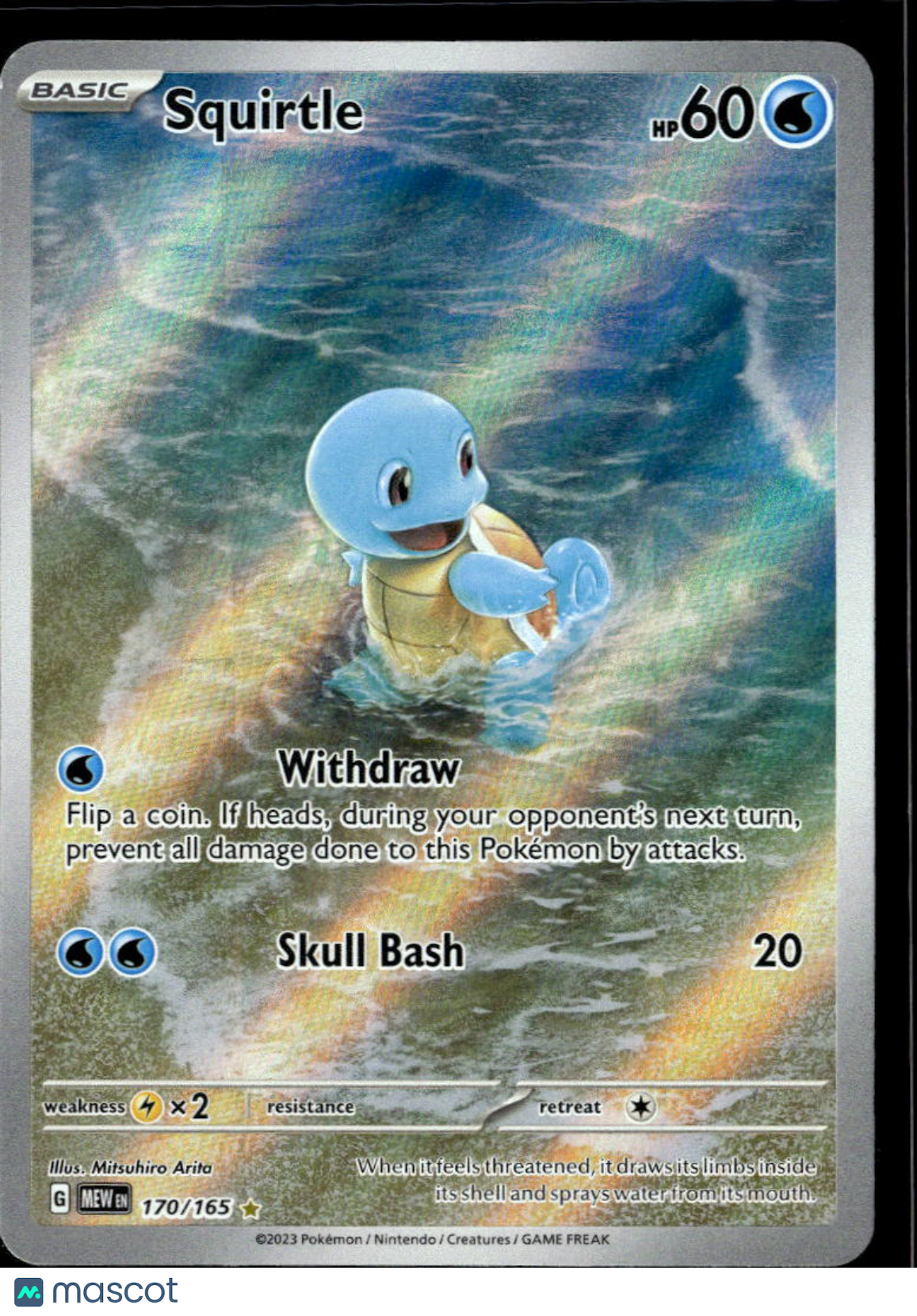 Squirtle 2023 Scarlet & Violet 151 Holo Secret Rare #170/165