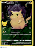 Pikachu 2021 Celebrations Holo Rare #5/25