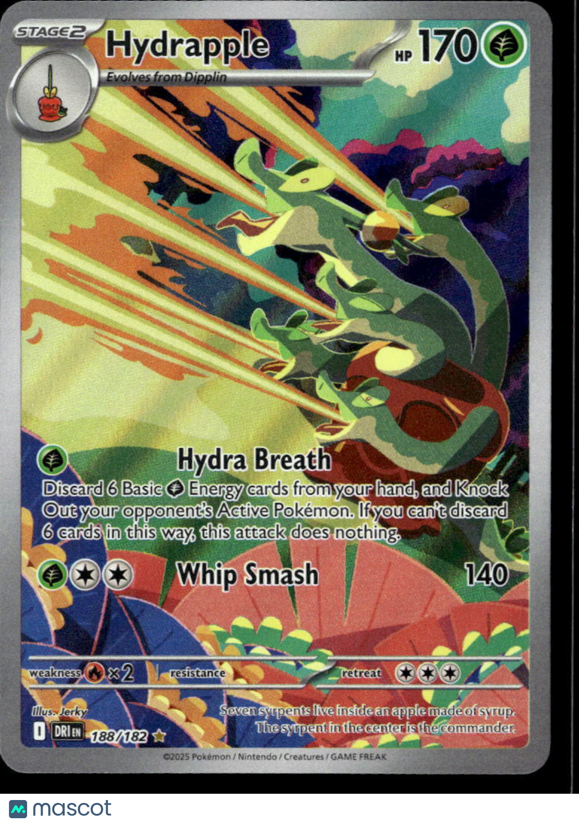 Hydrapple 2025 Destined Rivals Holo Secret Rare #188/182