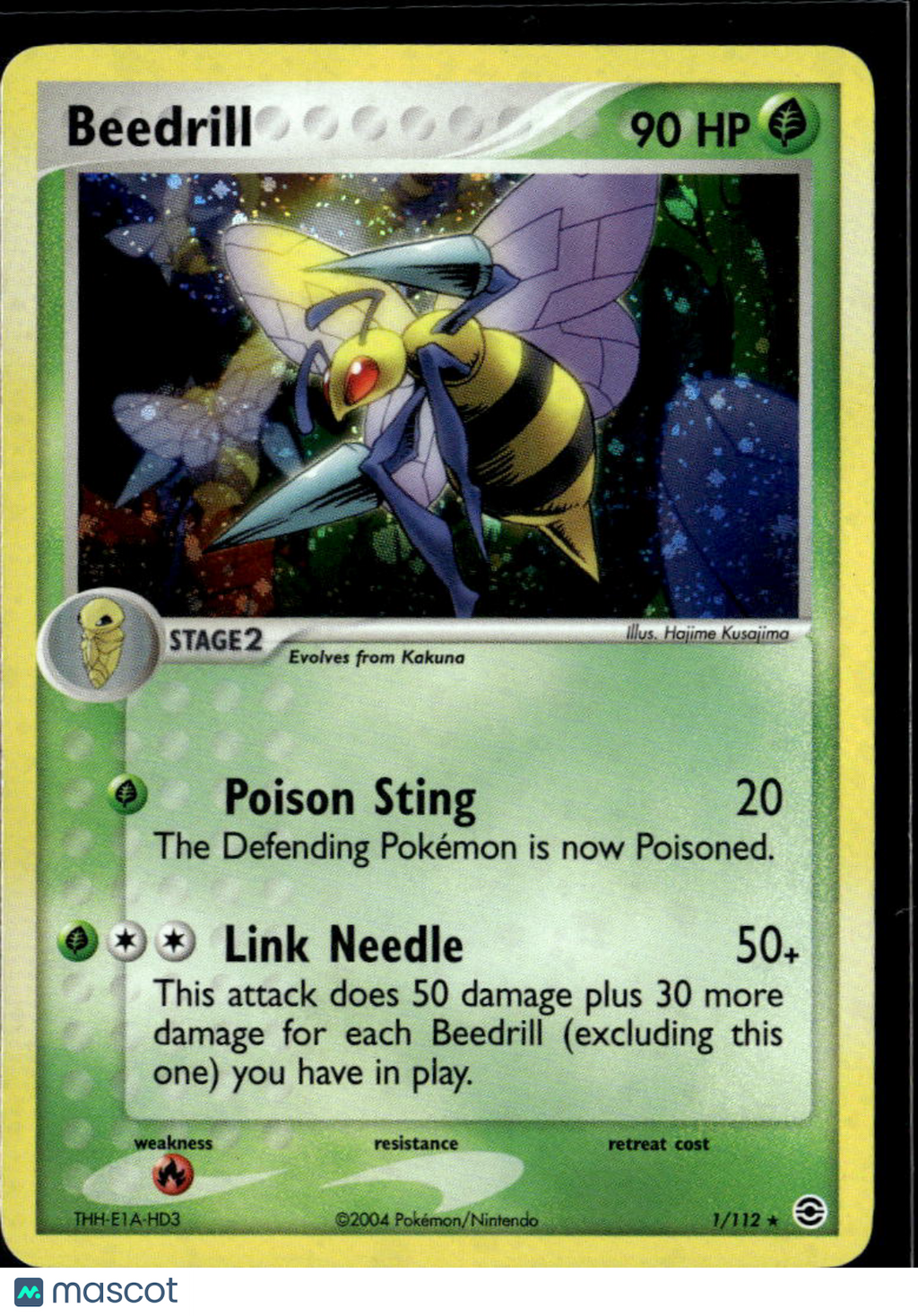 Beedrill 2004 EX FireRed & LeafGreen Holo Rare #1/112