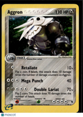 Aggron 2003 EX Ruby & Sapphire Holo Rare #1/109