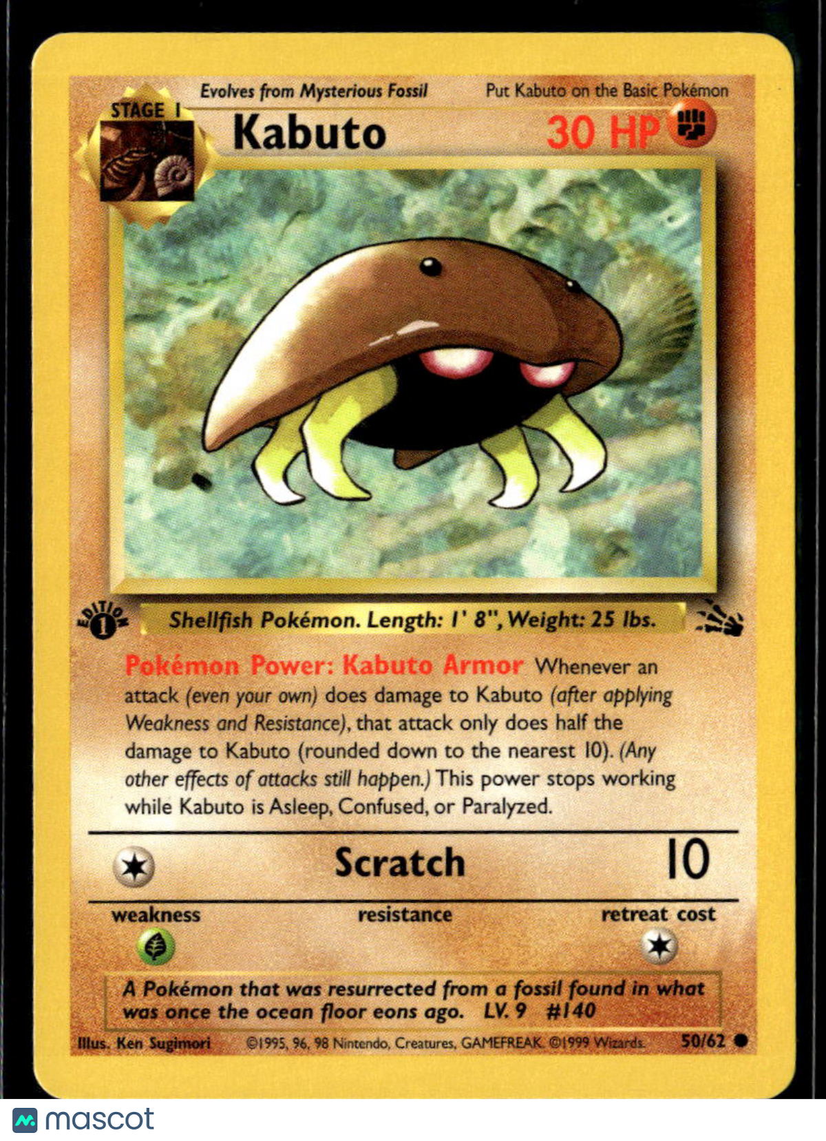 Kabuto 1999 Fossil 1st Edition #50/62