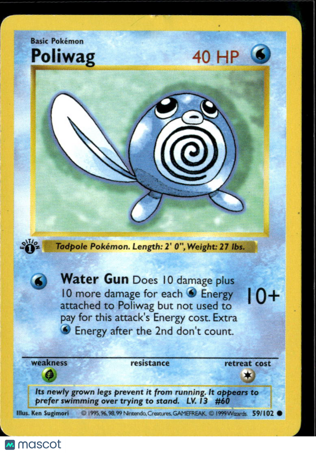 Poliwag 1999 Base Set 1st Edition #59/102