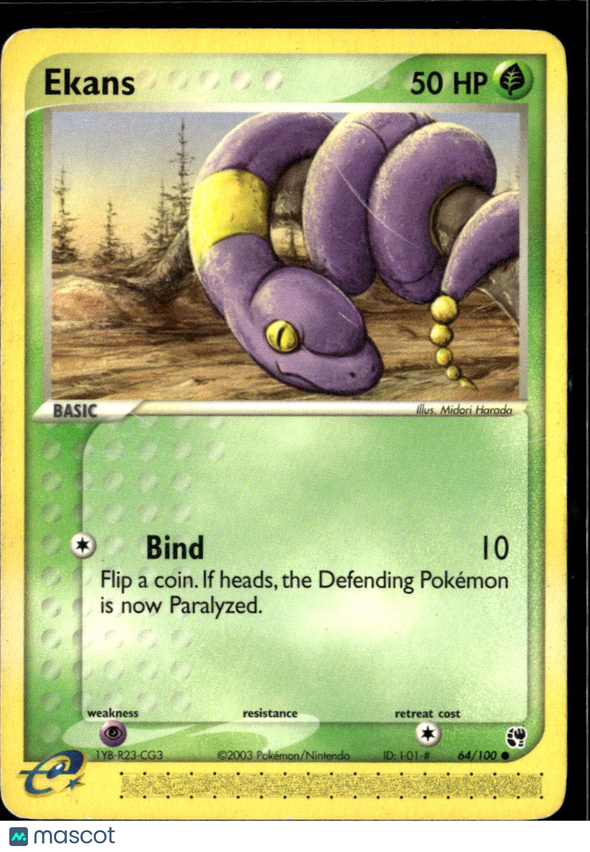 Ekans 2003 EX Sandstorm #64/100