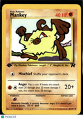 Mankey 2000 Team Rocket 1st Edition #61/82