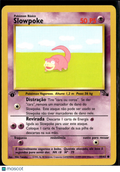 Slowpoke 1999 Fossil Portuguese 1st Edition #55/62
