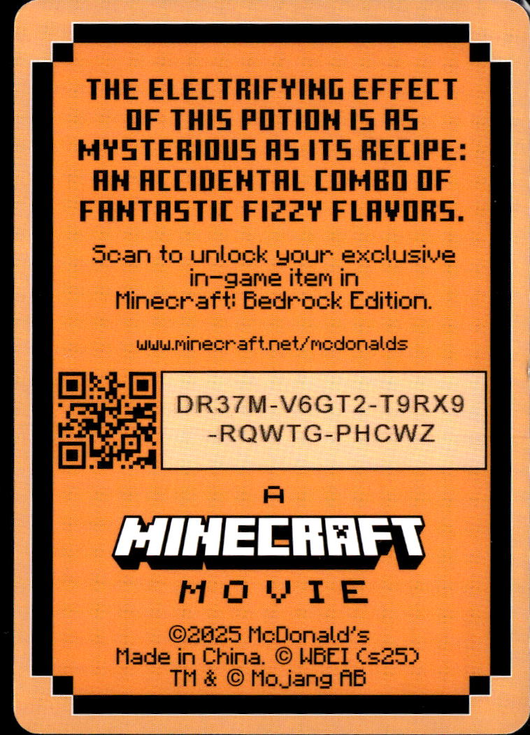 2025 McDonald's A Minecraft Movie