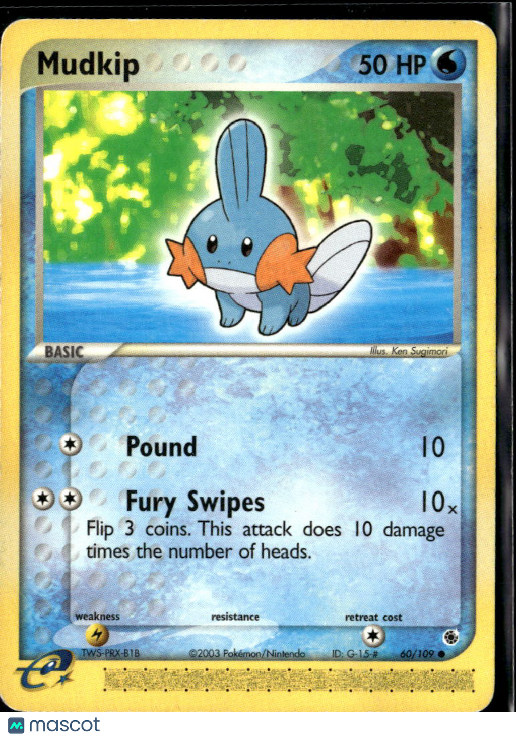 Mudkip 2003 EX Ruby & Sapphire #60/109