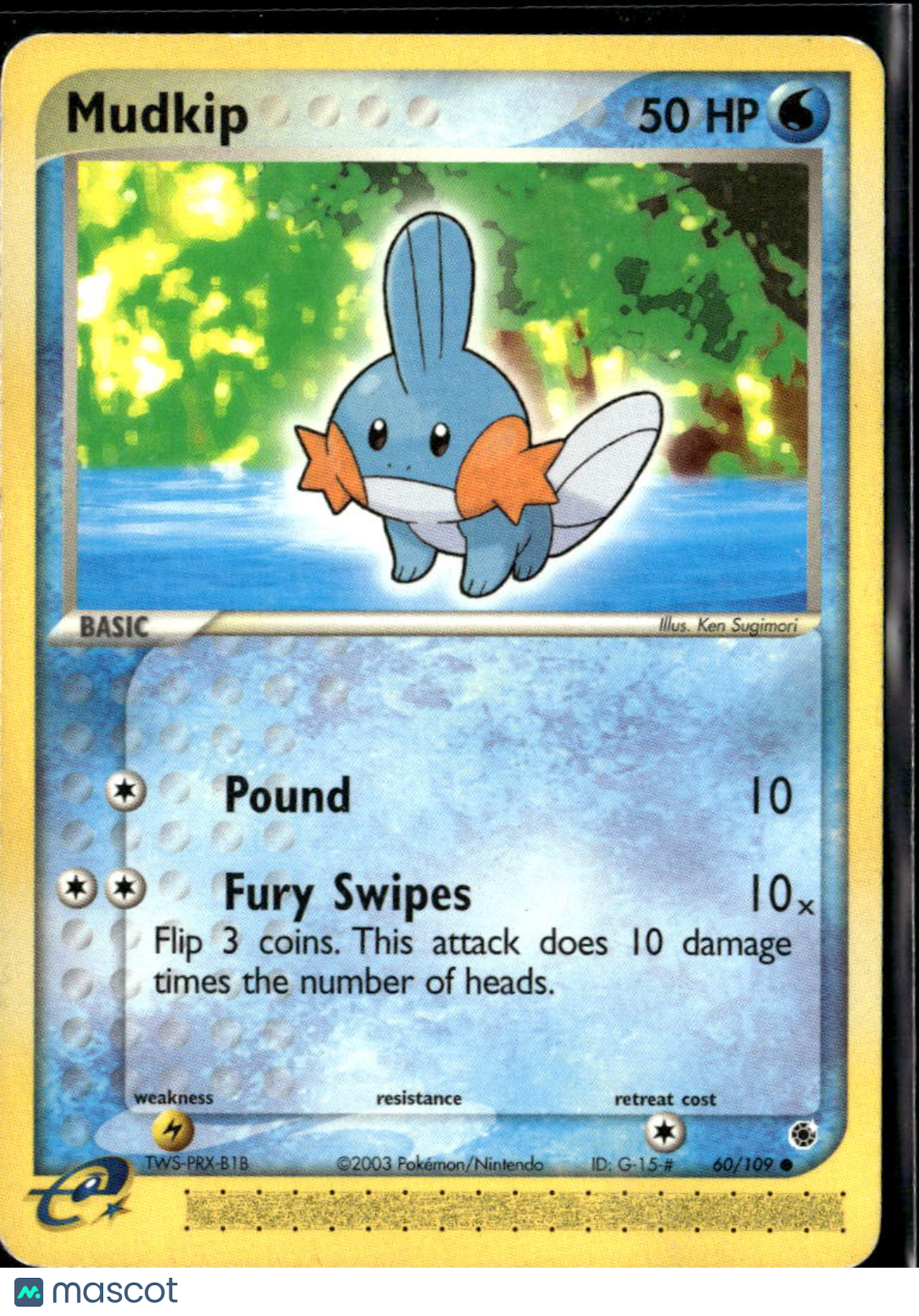 Mudkip 2003 EX Ruby & Sapphire #60/109