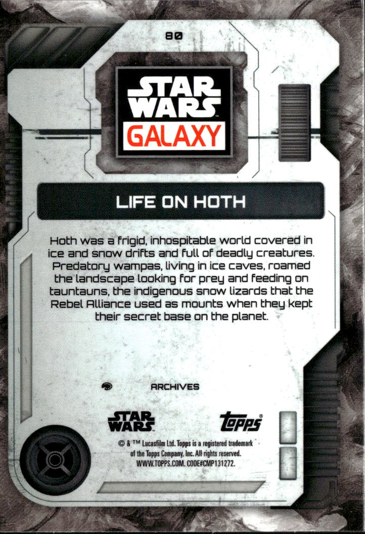 Life on Hoth 2026 Topps Star Wars Galaxy Mini Diamond Refractor #80