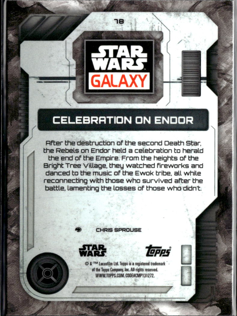Celebration on Endor 2026 Topps Star Wars Galaxy Mini Diamond Refractor #78
