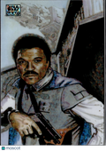 Lando Calrissian 2026 Topps Star Wars Galaxy Mini Diamond Refractor #90