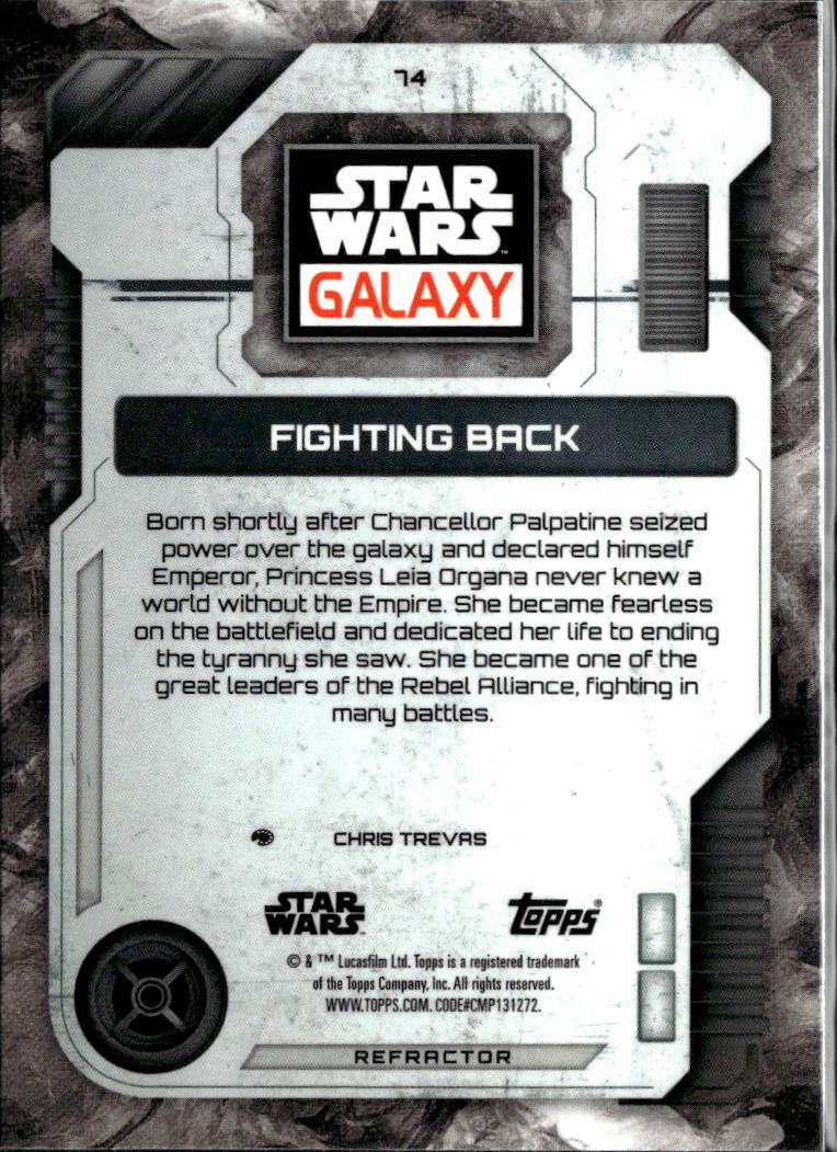 Fighting Back 2026 Topps Star Wars Galaxy Refractor #74