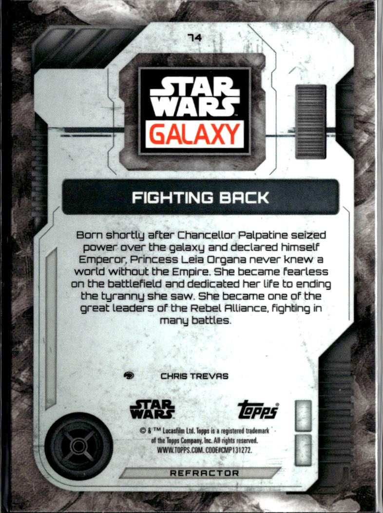 Fighting Back 2026 Topps Star Wars Galaxy Refractor #74