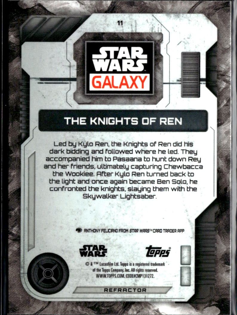 The Knights of Ren 2026 Topps Star Wars Galaxy Refractor #11