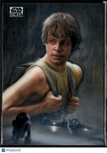 Educating Luke 2026 Topps Star Wars Galaxy Refractor #19