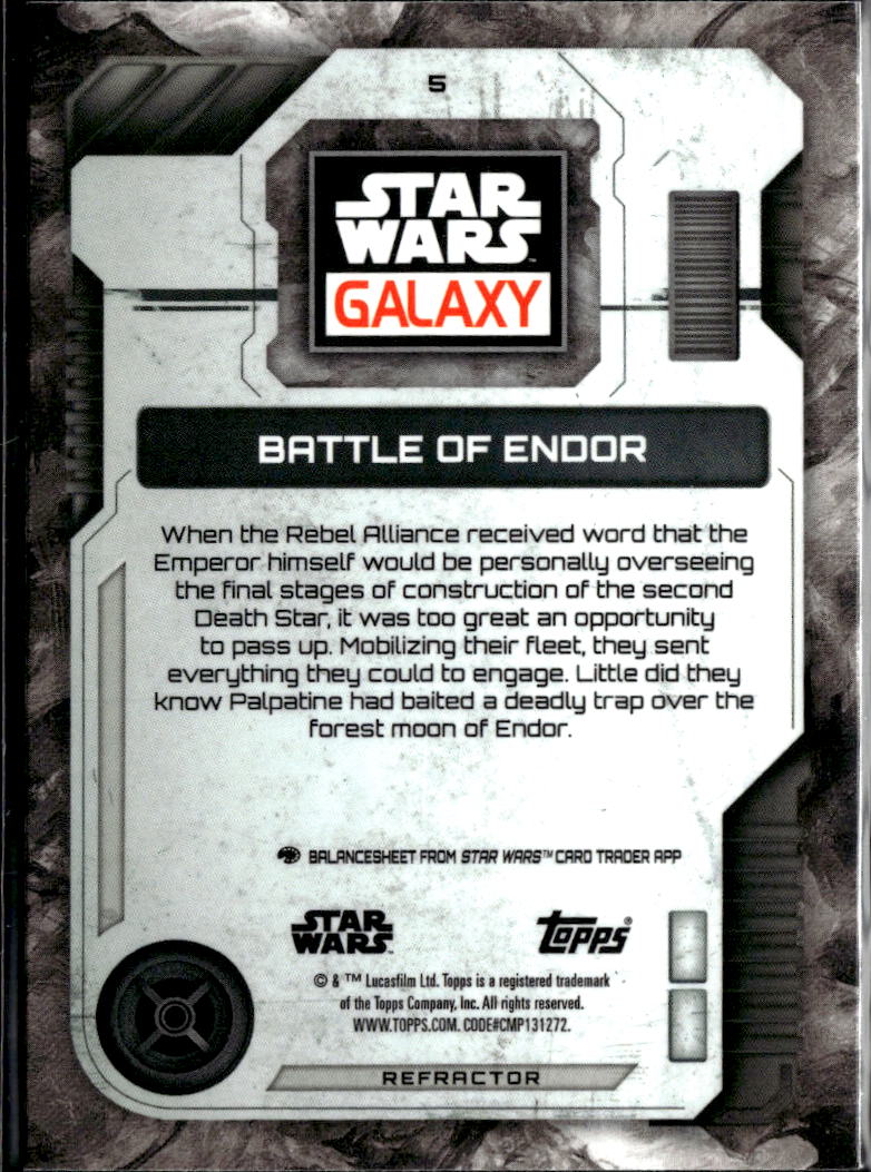 Battle of Endor 2026 Topps Star Wars Galaxy Refractor #5