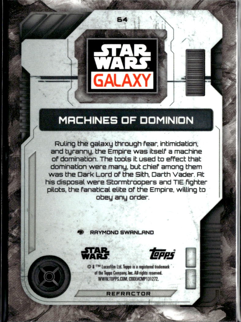 Machines of Dominion 2026 Topps Star Wars Galaxy Refractor #64