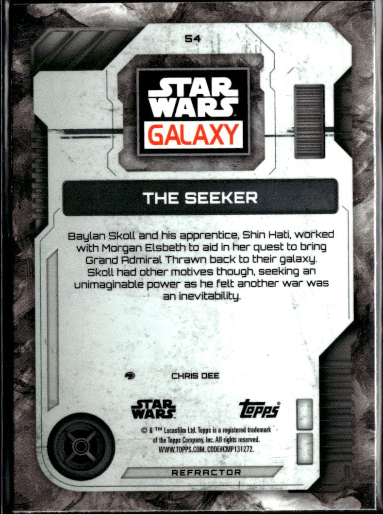 The Seeker 2026 Topps Star Wars Galaxy Refractor #54