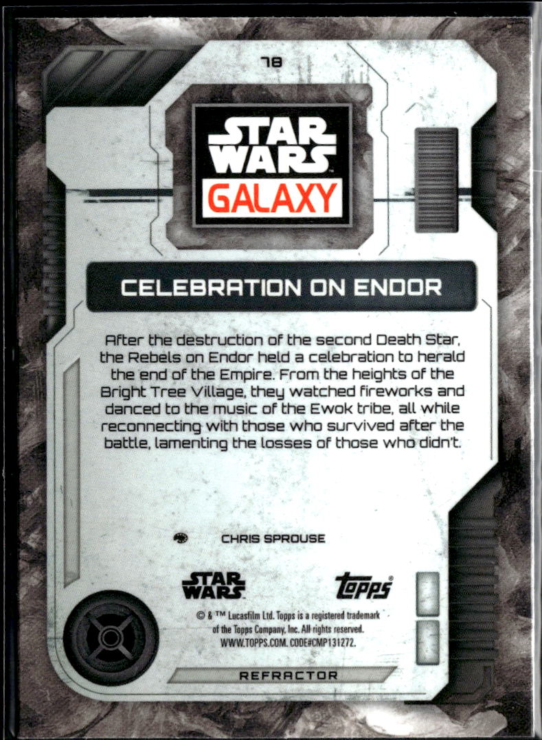 Celebration on Endor 2026 Topps Star Wars Galaxy Refractor #78