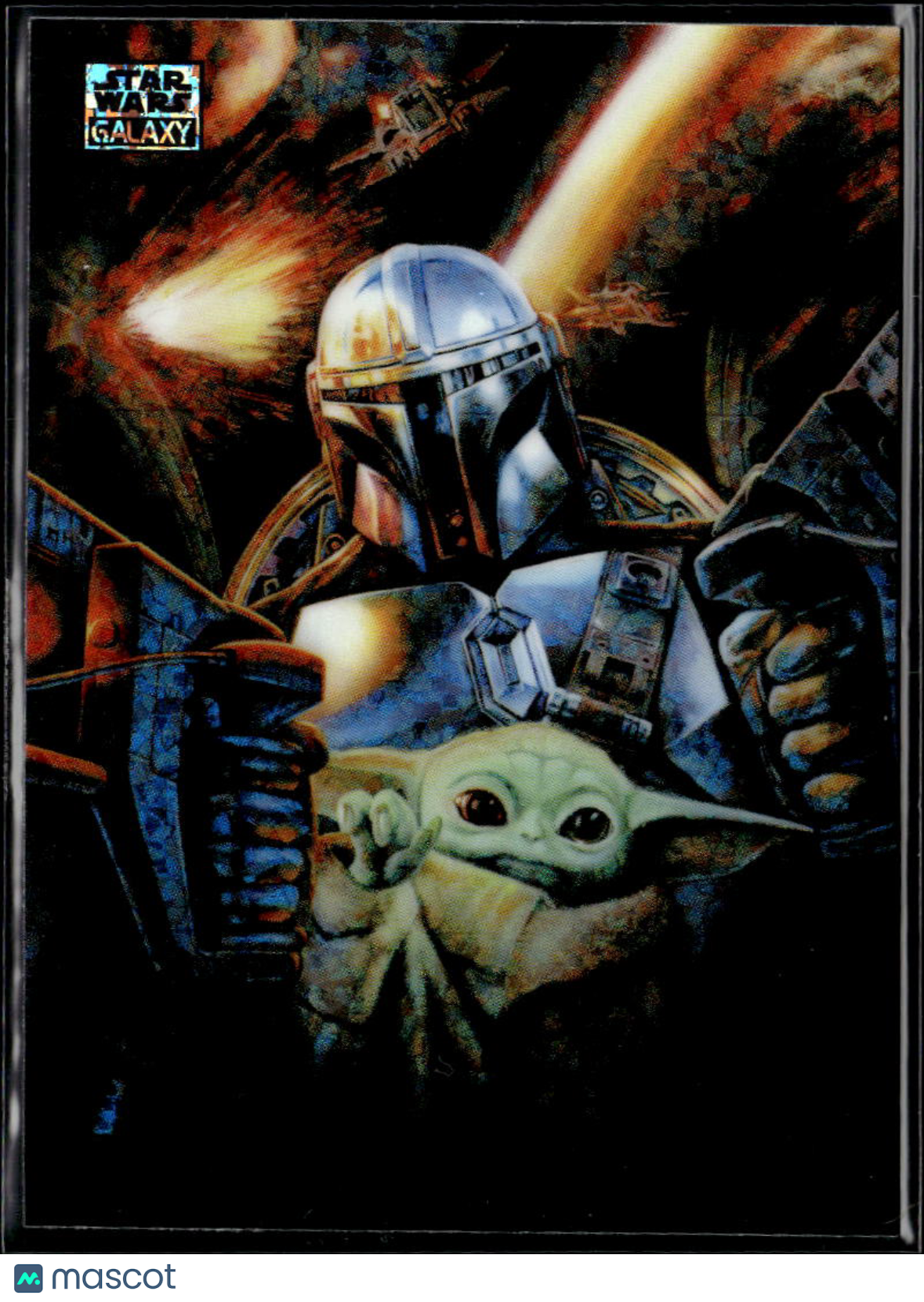 The Mandalorian's Escape 2026 Topps Chrome Star Wars Galaxy Mini Diamond #1
