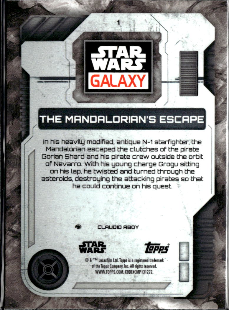 The Mandalorian's Escape 2026 Topps Chrome Star Wars Galaxy #1