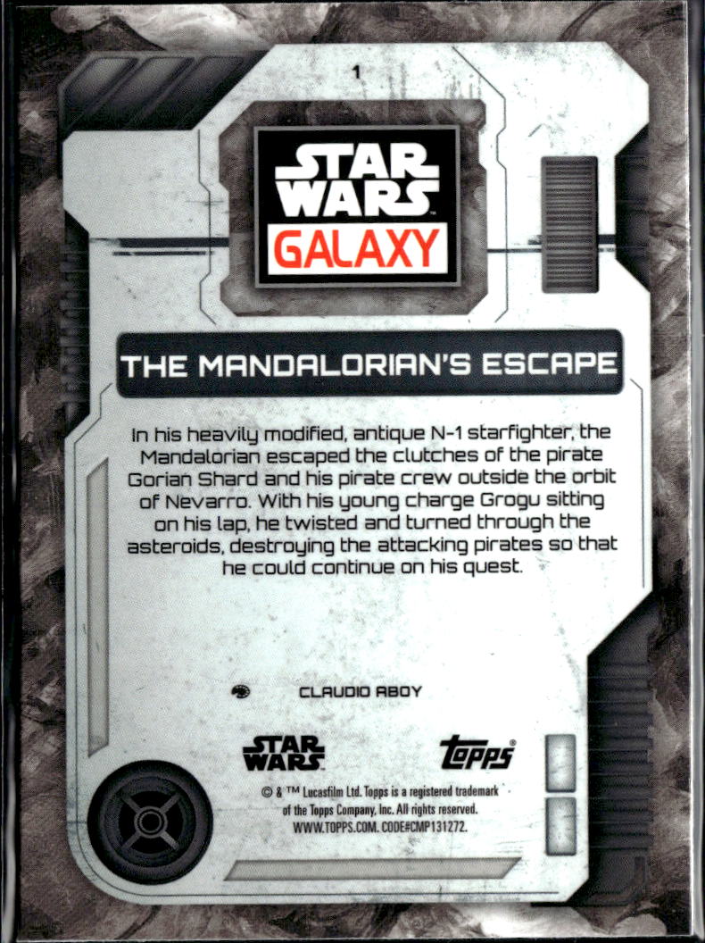 The Mandalorian's Escape 2026 Topps Chrome Star Wars Galaxy #1