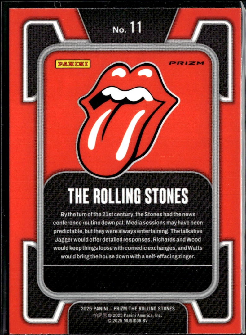 2025 Panini Prizm The Rolling Stones Silver Prizm #11