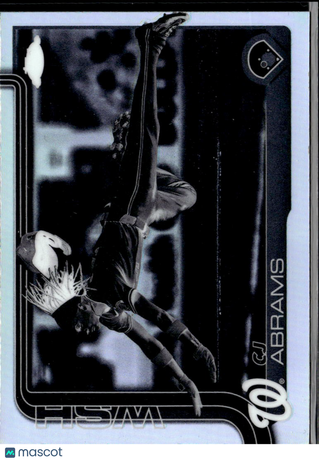 CJ Abrams 2025 Topps Chrome Negative Refractor SSP Washington Nationals