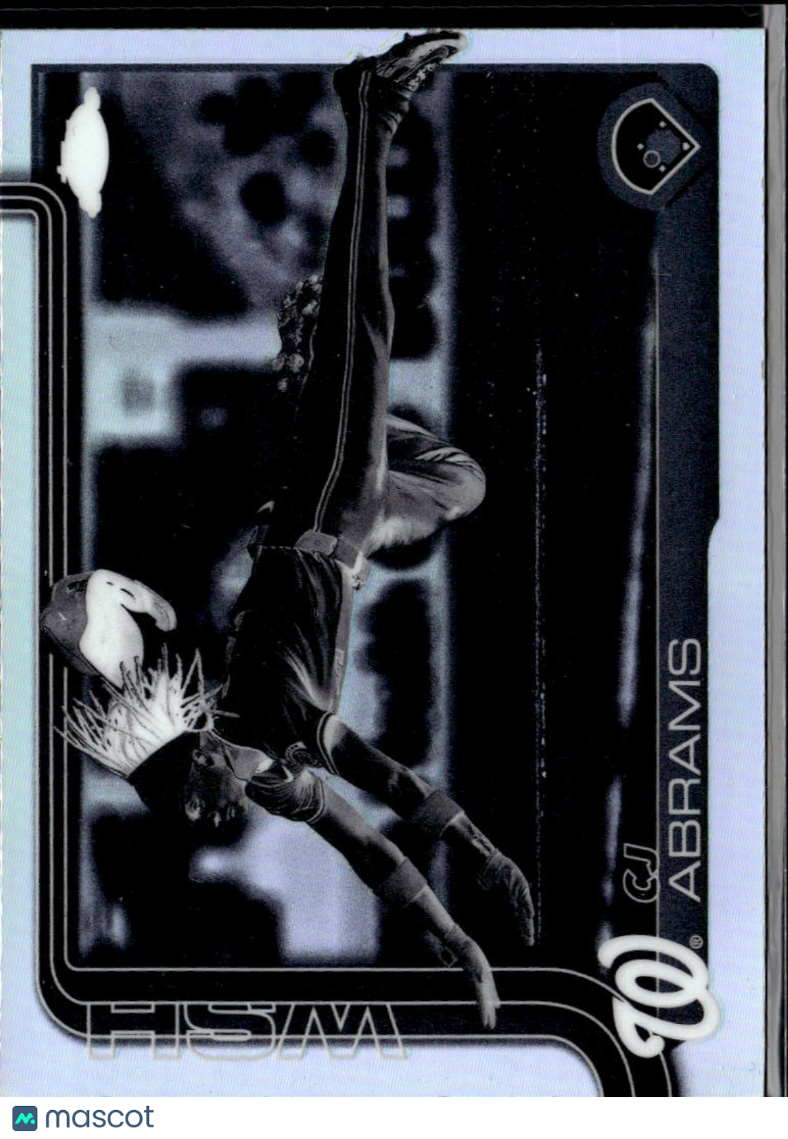 CJ Abrams 2025 Topps Chrome Negative Refractor SSP Washington Nationals