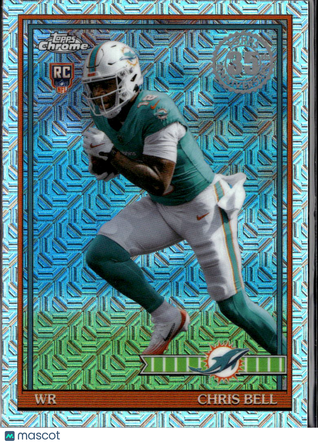Chris Bell 2026 Topps Chrome '91 Silver Pack RC Miami Dolphins