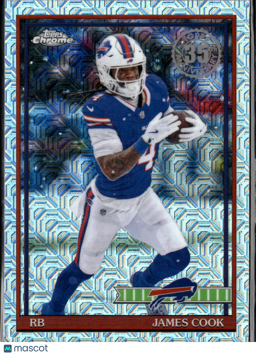 James Cook 2026 Topps Chrome '91 Silver Pack Refractor Buffalo Bills
