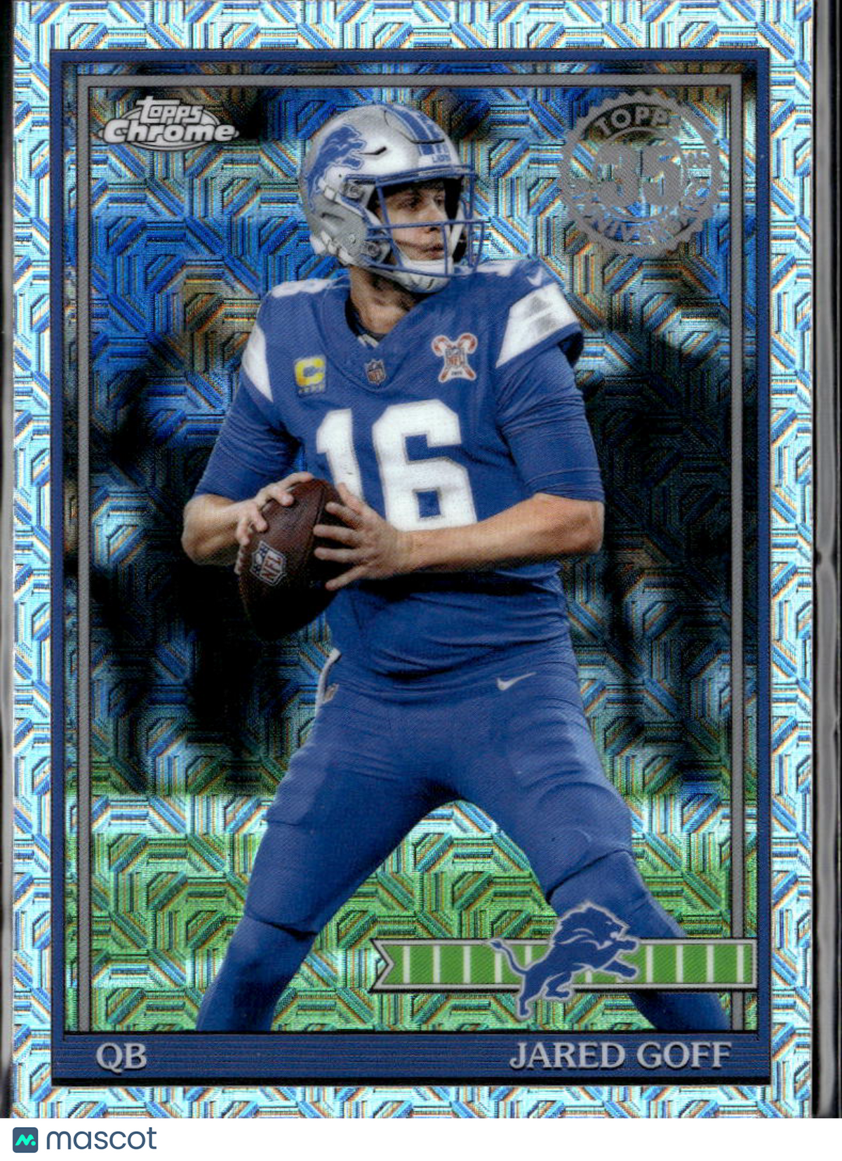 Jared Goff 2026 Topps Chrome '91 Silver Pack Detroit Lions