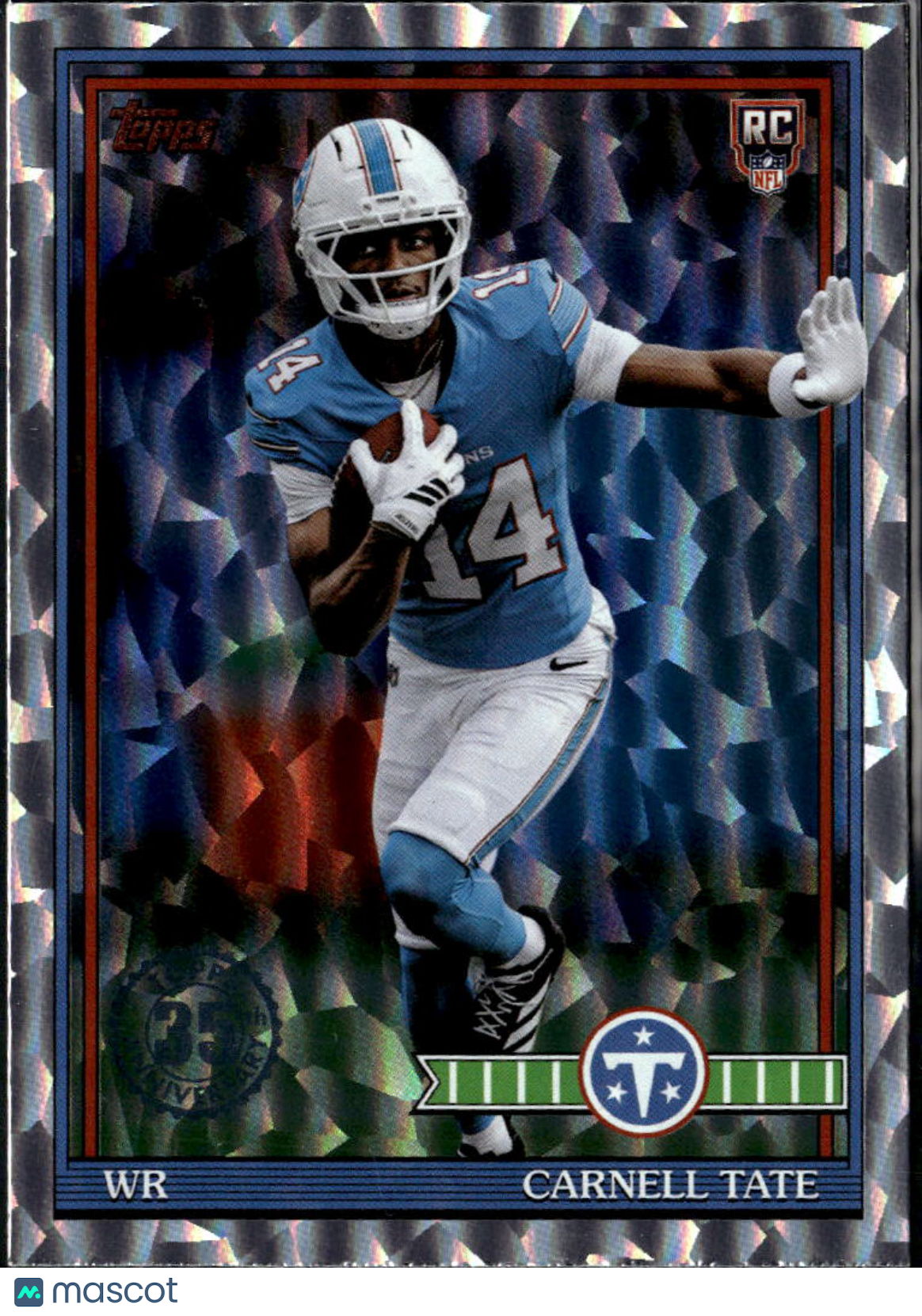 Carnell Tate 2026 Topps Silver Crackle Rookie RC Tennessee Titans