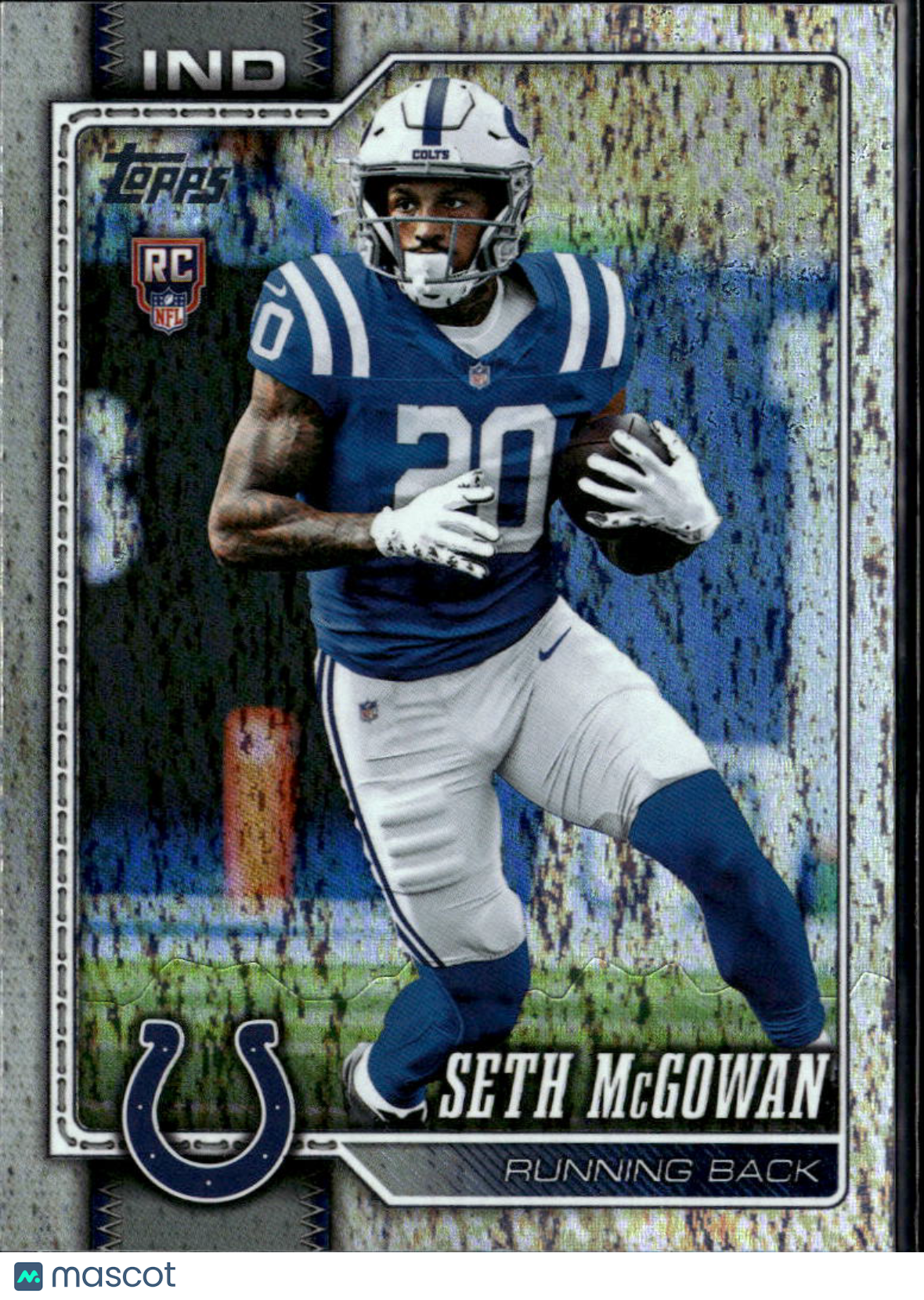 Seth McGowan 2026 Topps Sand Glitter Rookie RC Indianapolis Colts