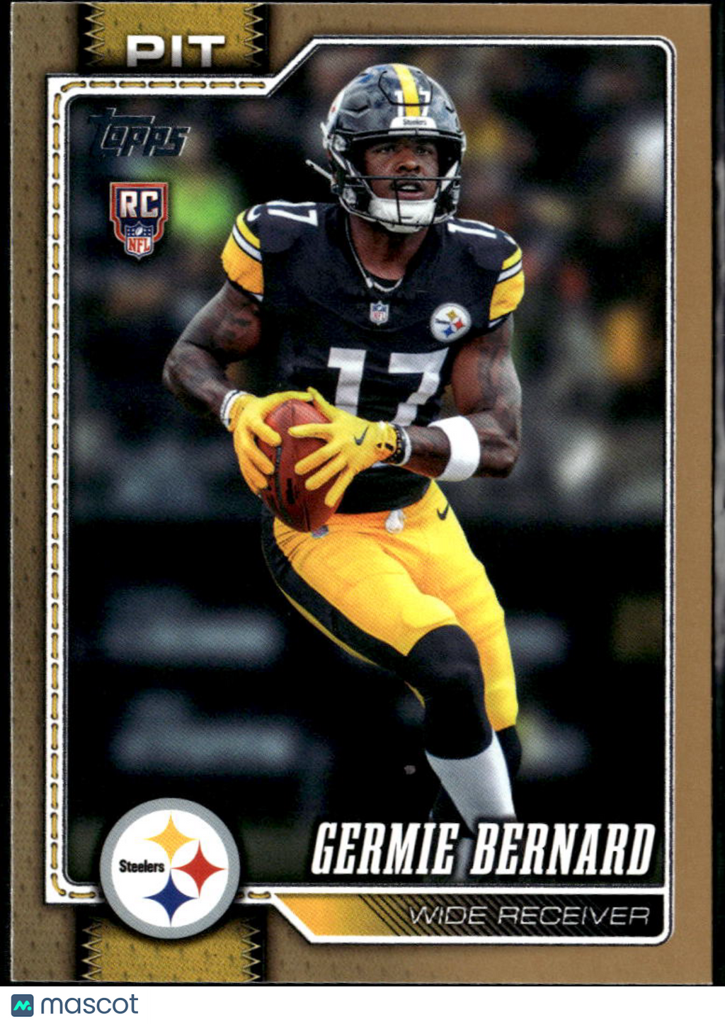 Germie Bernard 2026 Topps RC GOLD 1431/2026 Gold Pittsburgh Steelers