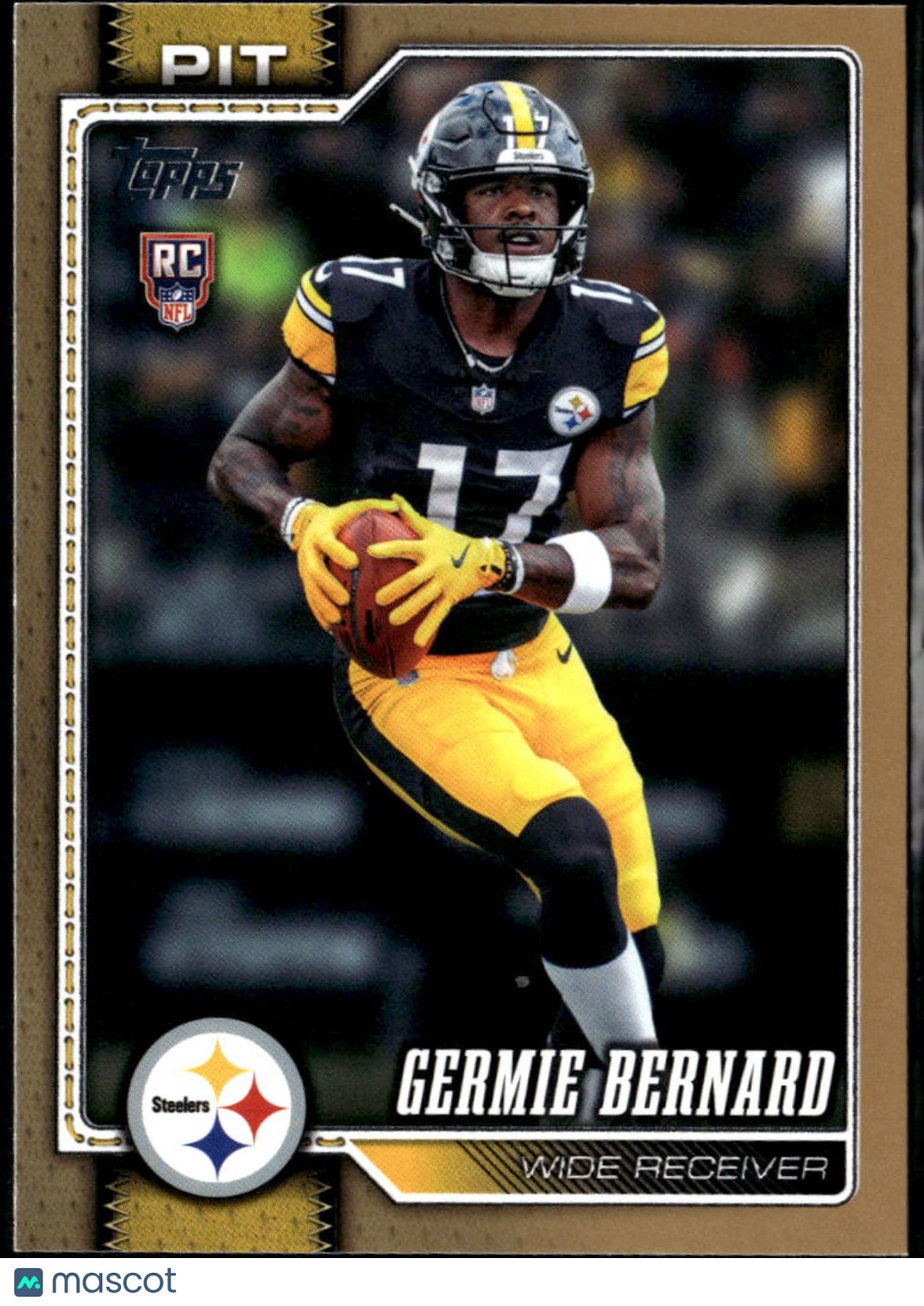 Germie Bernard 2026 Topps RC GOLD 1431/2026 Gold Pittsburgh Steelers