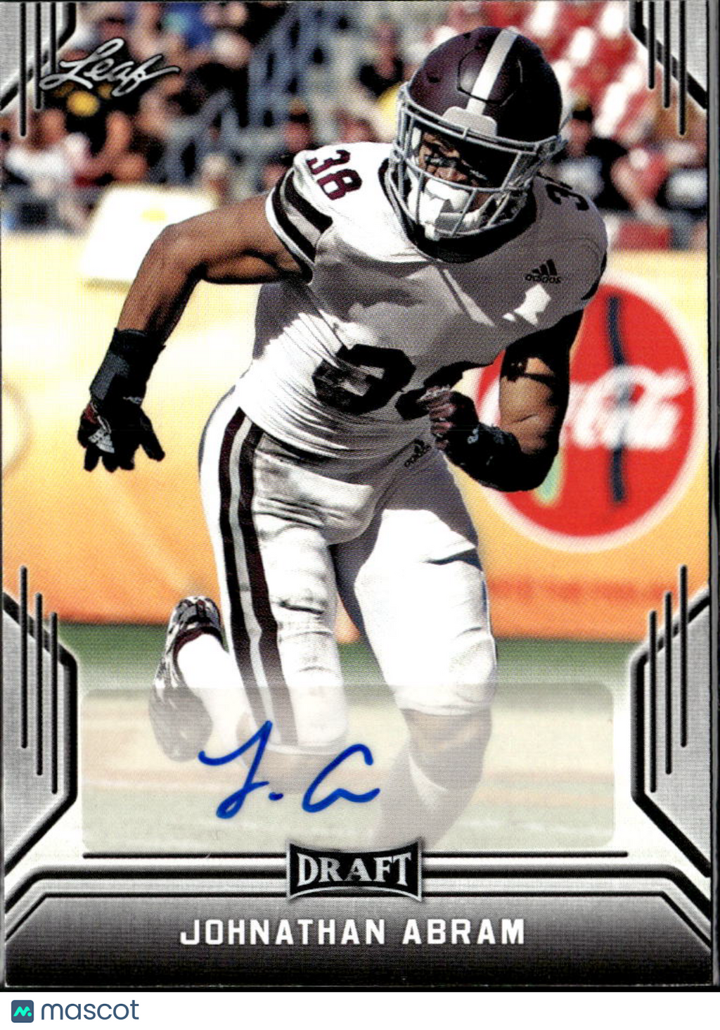 Johnathan Abram 2019 Leaf Draft Auto Autograph Mississippi State