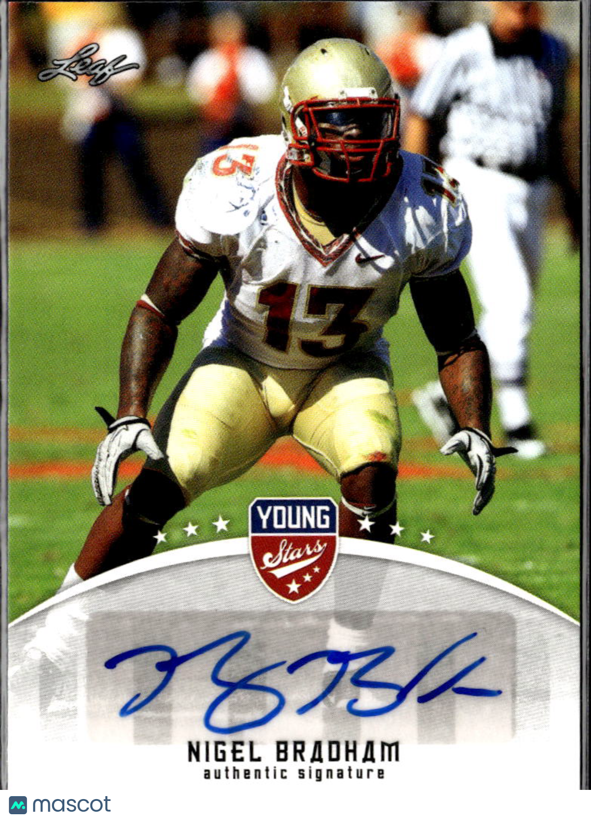 Nigel Bradham 2012 Leaf Young Stars Auto Autograph RC lorida State
