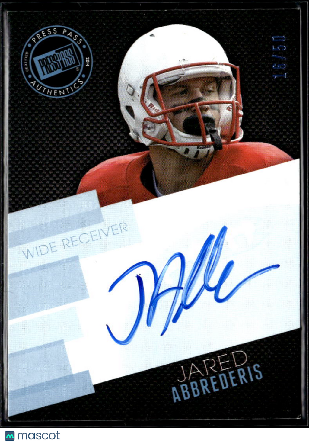 Jared Abbrederis 2014 Press Pass Auto Autograph RC/50 Wisconsin Badgers