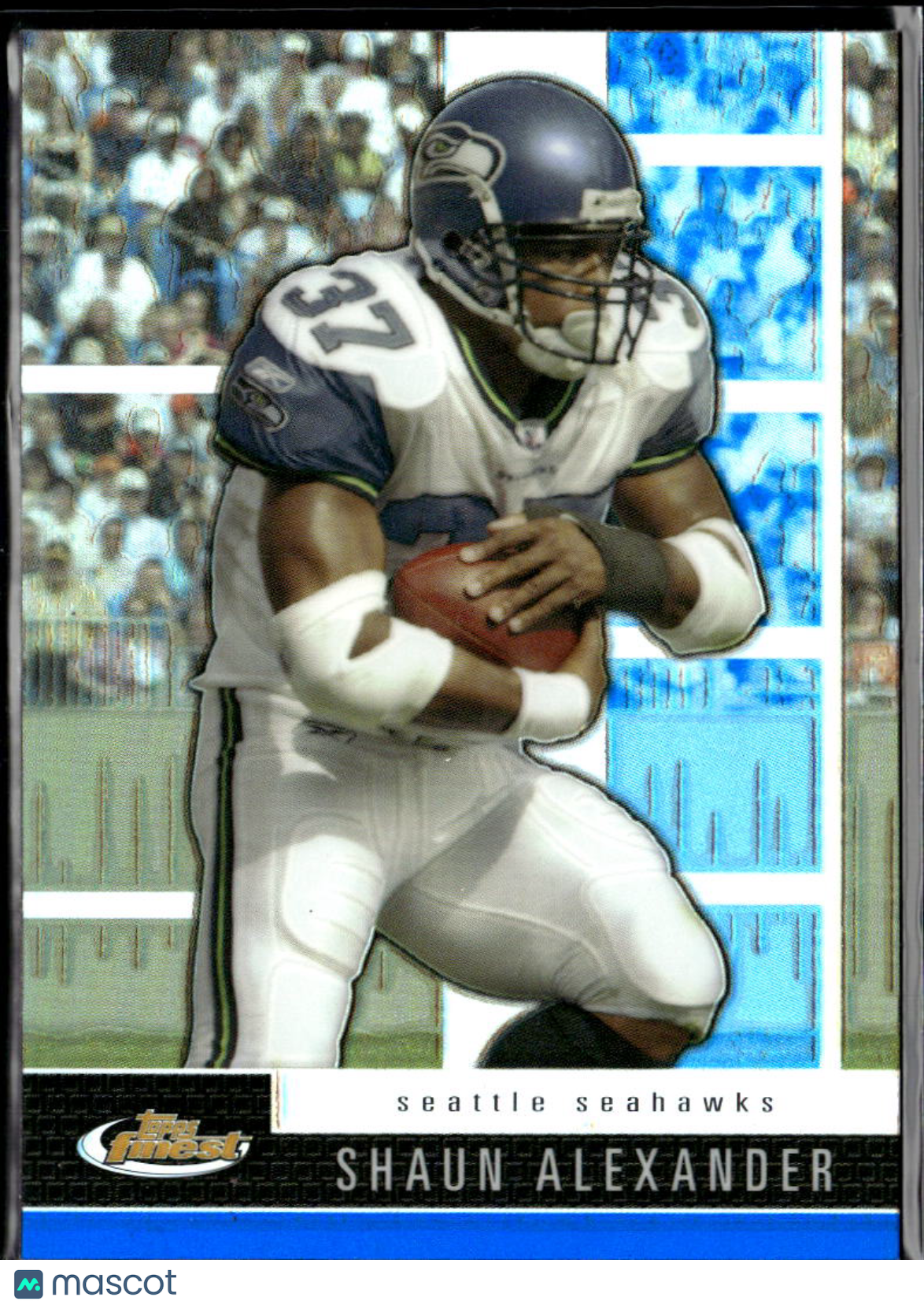 Shaun Alexander 2007 Topps Finest Blue Refractor Seattle Seahawks