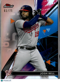 Josh Bell 2021 Topps Finest Rose Gold 61/75 Washington Nationals
