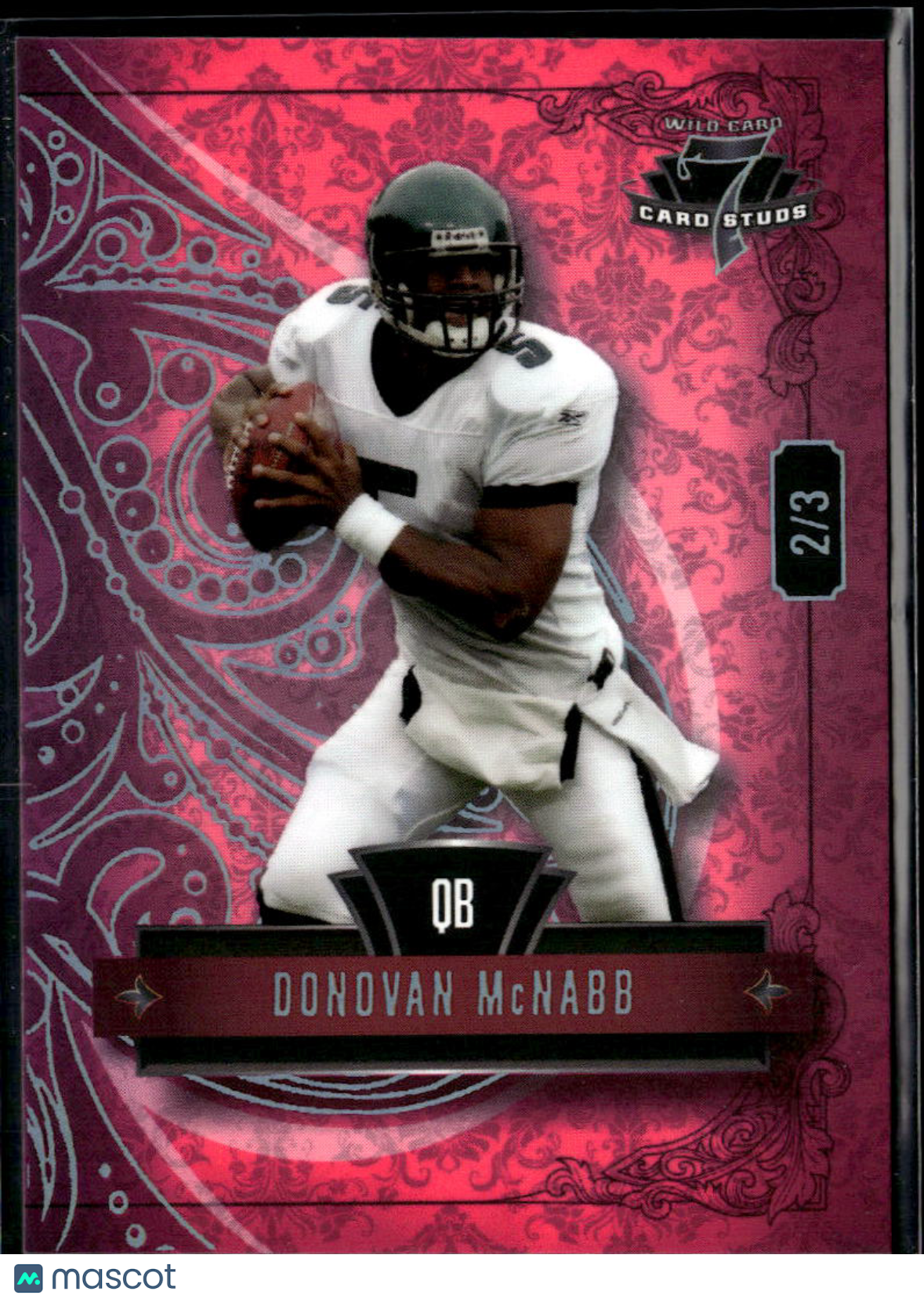Donovan McNabb 2026 Wild Card 7 Card Studs SSP Philadelphia Eagles 2/3