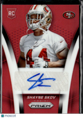Shayne Skov 2014 Prizm Auto Autograph RC Red 75/75 San Francisco 49ers